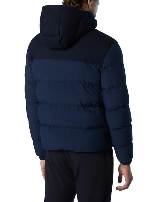 NORTH TECH Hooded jacket navy blue - Men's down jackets