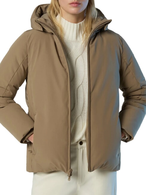 OCEAN OUTDOOR Hooded jacket brown rock - Women's Jackets
