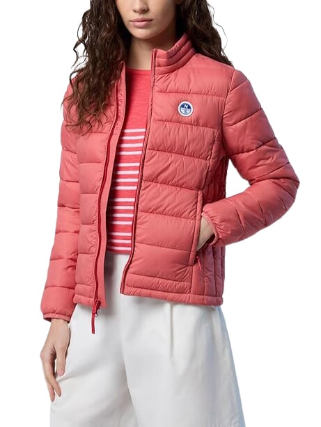 NAOMI Women's down jacket spiced coral - Women's down jackets