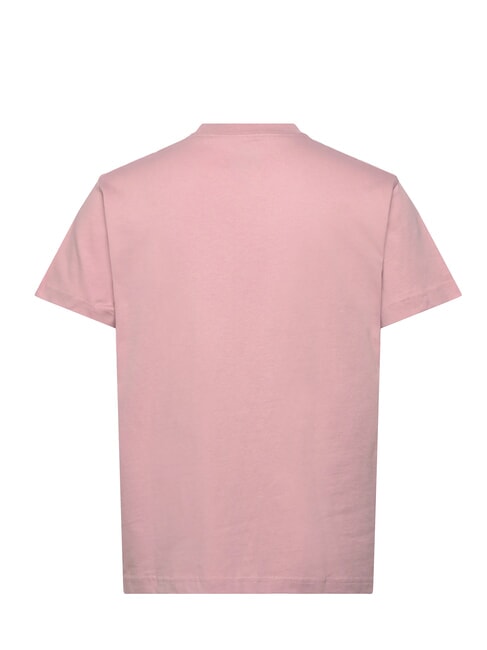 LEFT CHEST Loose fit cotton T-shirt misty mauve - T-shirt