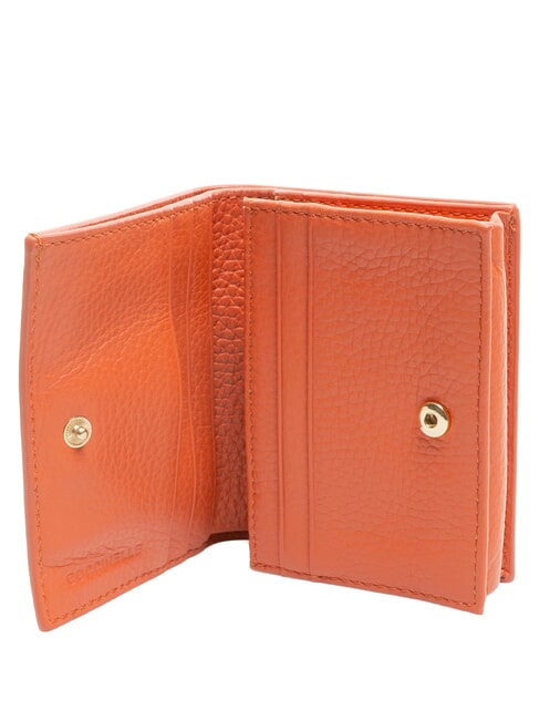 METALLIC SOFT Small leather wallet grenadine red - Women&rsquo;s Wallets