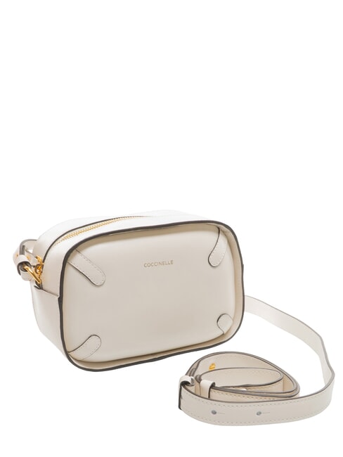 MALETA CALF Mini shoulder bag, in leather white - Women&rsquo;s Bags