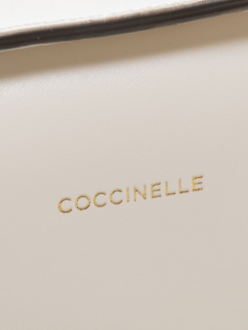 MALETA CALF Mini shoulder bag, in leather white - Women&rsquo;s Bags