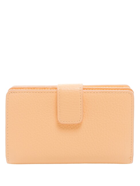 METALLIC SOFT Wallet in hammered leather sunrise - Women&rsquo;s Wallets