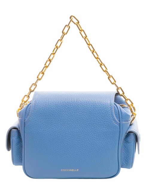 CAMPUS  Mini shoulder bag, in leather blue - Women&rsquo;s Bags