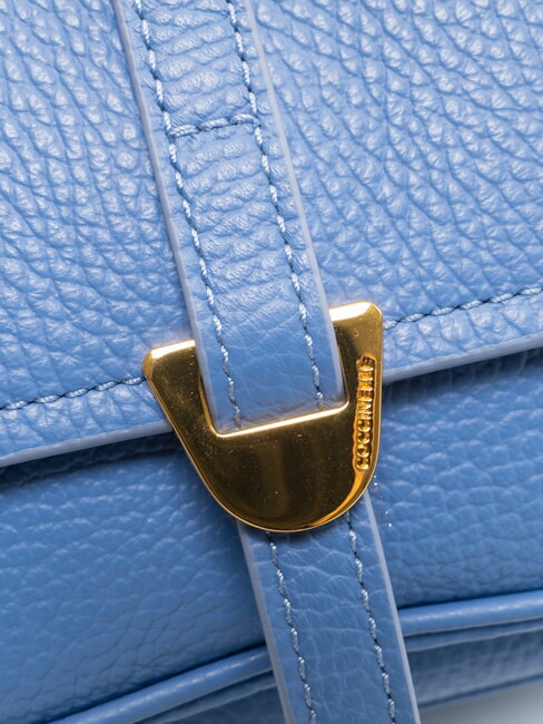 CAMPUS  Mini shoulder bag, in leather blue - Women&rsquo;s Bags