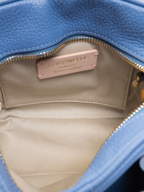 CAMPUS  Mini shoulder bag, in leather blue - Women&rsquo;s Bags