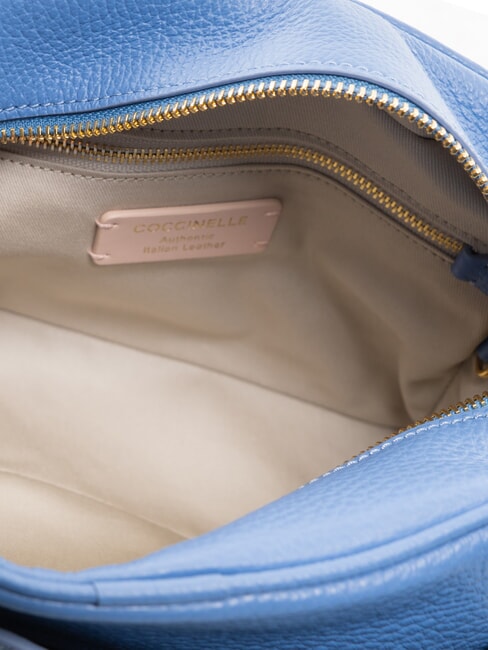 CAMPUS Mini shoulder bag, in leather blue - Women&rsquo;s Bags