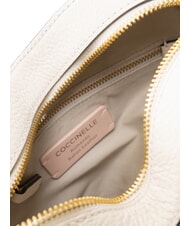 COCCINELLE BEAT SOFT Mini heart-shaped leather bag white - Women&rsquo;s Bags - 4