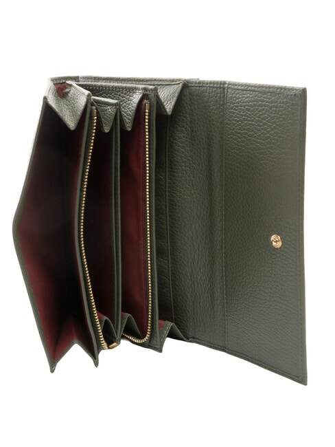METALLIC SOFT Large leather wallet seaweed - Women&rsquo;s Wallets