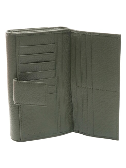 METALLIC SOFT Large leather wallet seaweed - Women&rsquo;s Wallets