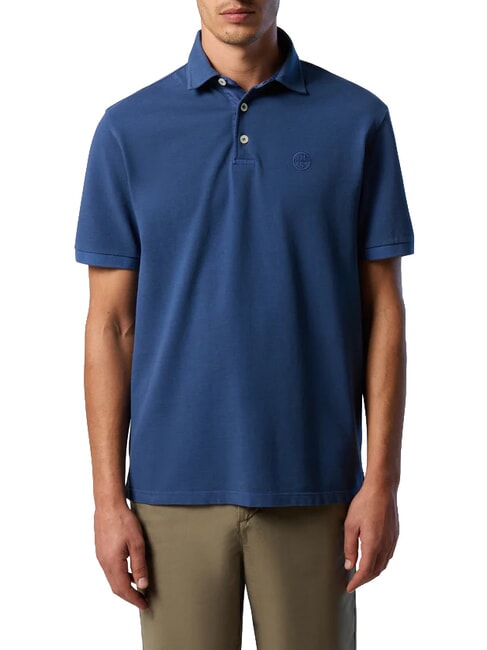 CORE Polo shirt with embroidered logo dark denim - Polo shirt