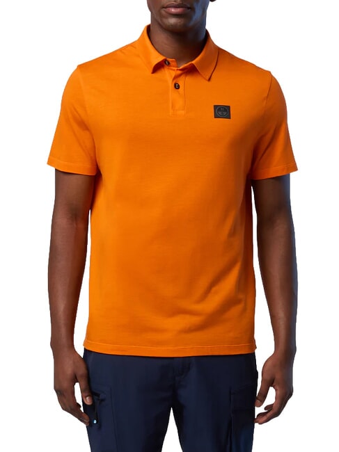 NORTH TECH Short-sleeved polo shirt papaya orange - Polo shirt