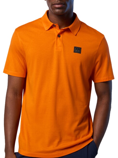 NORTH TECH Short-sleeved polo shirt papaya orange - Polo shirt