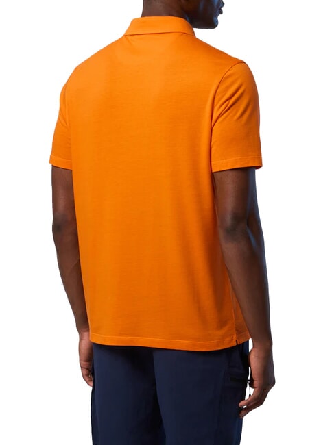 NORTH TECH Short-sleeved polo shirt papaya orange - Polo shirt