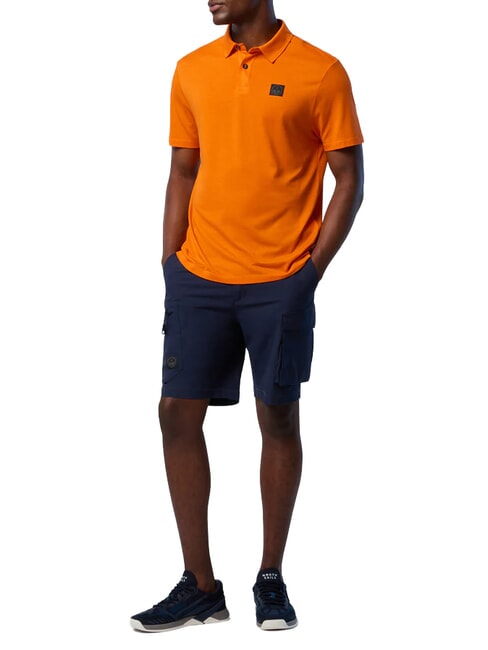NORTH TECH Short-sleeved polo shirt papaya orange - Polo shirt