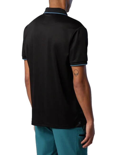 NORTH TECH Casual short-sleeved polo shirt black - Polo shirt