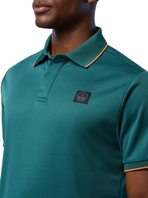 NORTH TECH Casual short-sleeved polo shirt Mediterranean - Polo shirt