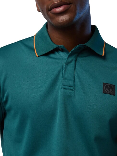 NORTH TECH Casual short-sleeved polo shirt Mediterranean - Polo shirt
