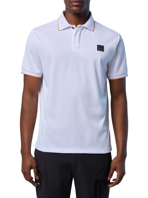 NORTH TECH Casual short-sleeved polo shirt white - Polo shirt