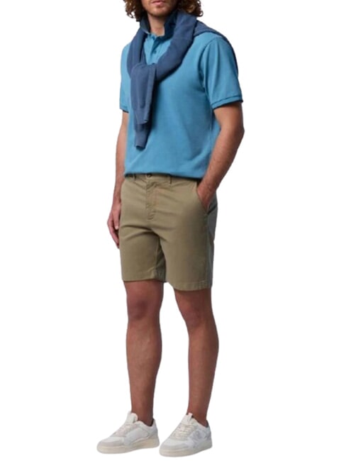 COLLAR STRIPED Short-sleeved cotton polo Niagara - Polo shirt