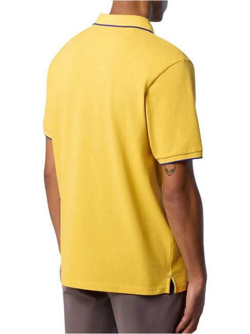 COLLAR STRIPED Short-sleeved cotton polo Samoan sun - Polo shirt