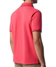 NORTH SAILS COLLAR STRIPED Short-sleeved cotton polo geranium - Polo shirt - 4