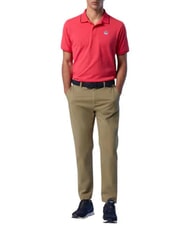 NORTH SAILS COLLAR STRIPED Short-sleeved cotton polo geranium - Polo shirt - 5