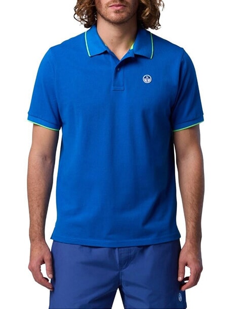 CORE 100% cotton polo shirt beach blue - Polo shirt