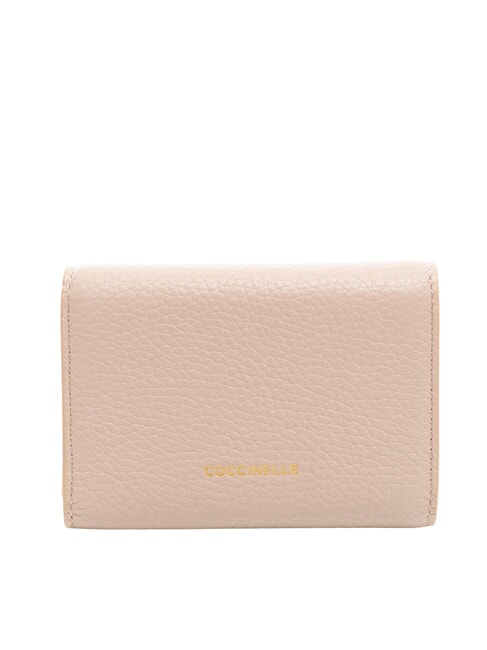 MAGIE Medium hammered leather wallet rosette - Women&rsquo;s Wallets