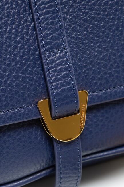 CAMPUS  Mini shoulder bag, in leather royal blue - Women&rsquo;s Bags