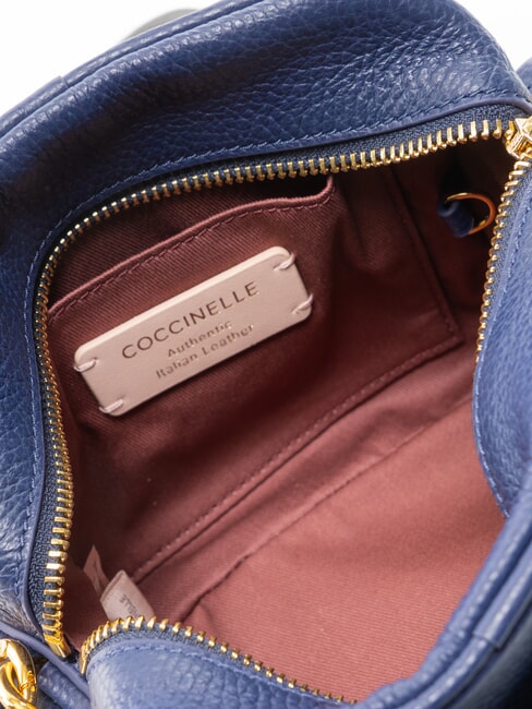 CAMPUS  Mini shoulder bag, in leather royal blue - Women&rsquo;s Bags