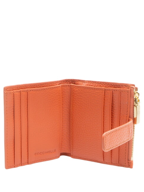 METALLIC SOFT Mini leather wallet grenadine red - Women&rsquo;s Wallets