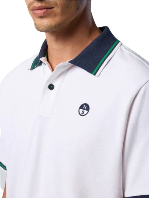 CORE Short-sleeved cotton polo shirt white - Polo shirt