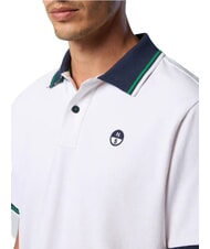NORTH SAILS CORE Short-sleeved cotton polo shirt white - Polo shirt - 5