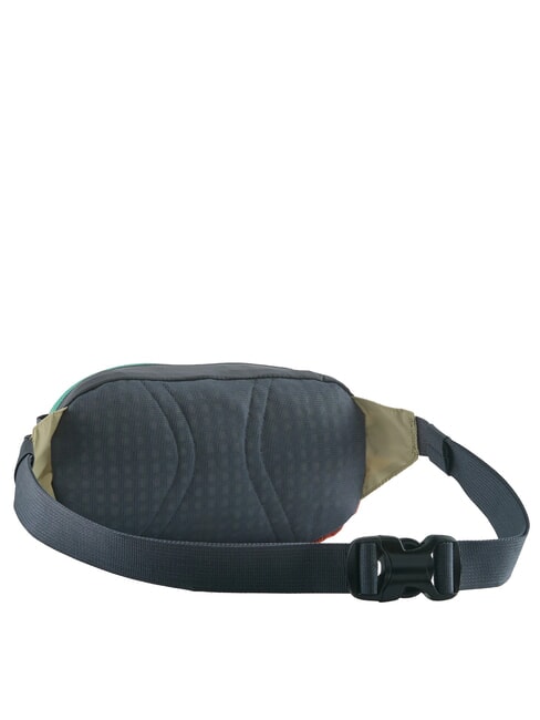 TERRAVIA MINI Small foldable pouch patchwork: gumtree green - Hip pouches