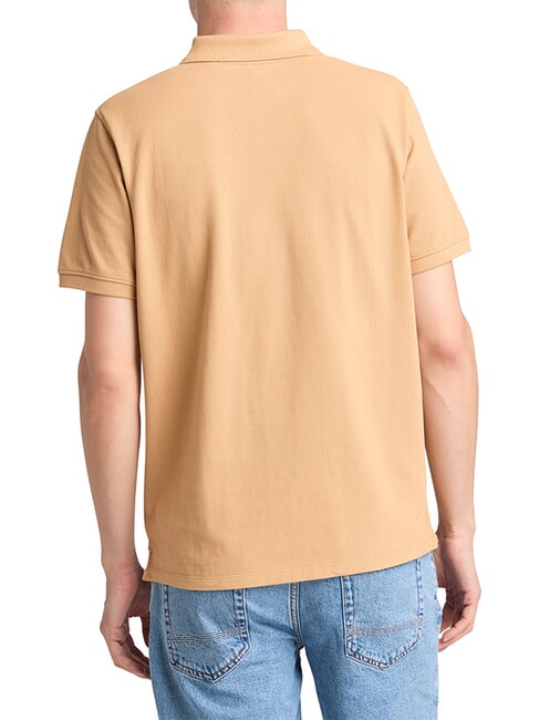 MILLERS RIVER Cotton polo shirt light wheat boot - Polo shirt