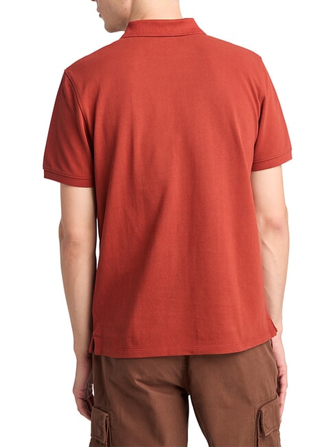 MILLERS RIVER Cotton polo shirt burnt henna - Polo shirt