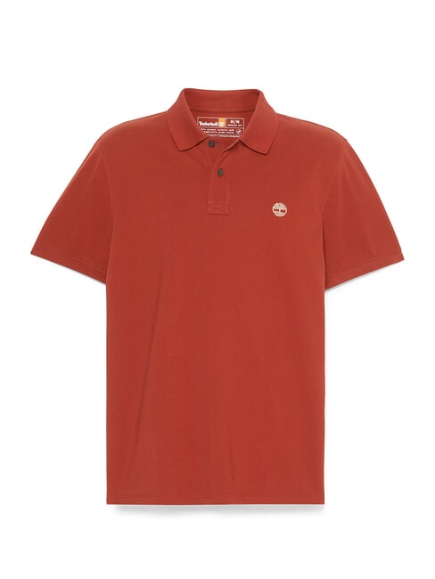MILLERS RIVER Cotton polo shirt burnt henna - Polo shirt