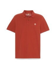 TIMBERLAND MILLERS RIVER Cotton polo shirt burnt henna - Polo shirt - 3