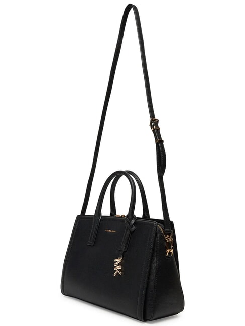 LAILA Leather handbag with shoulder strap black - Women&rsquo;s Bags