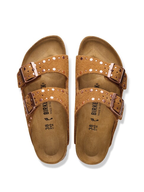 ARIZONA RIVET Leather sandals mink - Women&rsquo;s shoes