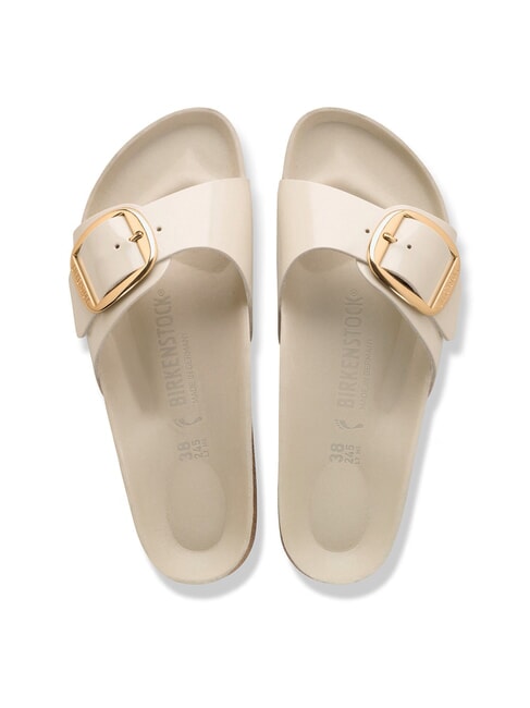 MADRID BIG BUCKLE Leather sandals shine oyster - Women&rsquo;s shoes