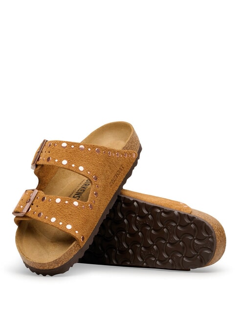 ARIZONA RIVET Leather sandals mink - Women&rsquo;s shoes