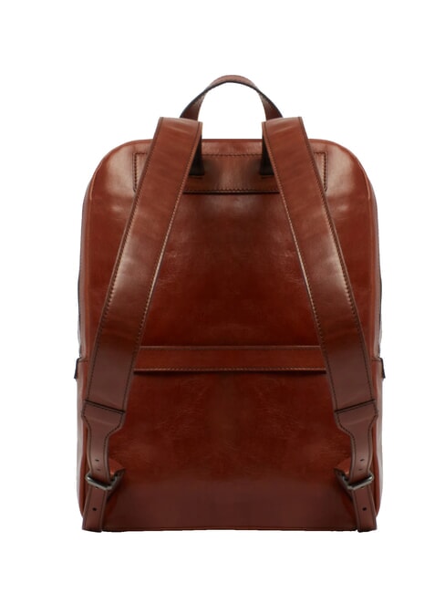 GALILEO Leather backpack Brown / Ruthenium - Backpacks & School and Leisure