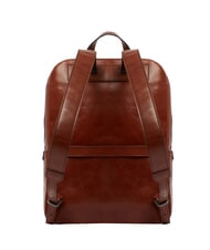 THE BRIDGE GALILEO Leather backpack Brown / Ruthenium - Backpacks & School and Leisure - 3