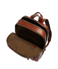 THE BRIDGE GALILEO Leather backpack Brown / Ruthenium - Backpacks & School and Leisure - 4