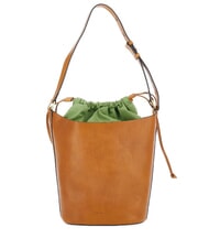 THE BRIDGE LUCE Leather bucket bag BROWN - Women&rsquo;s Bags - 3