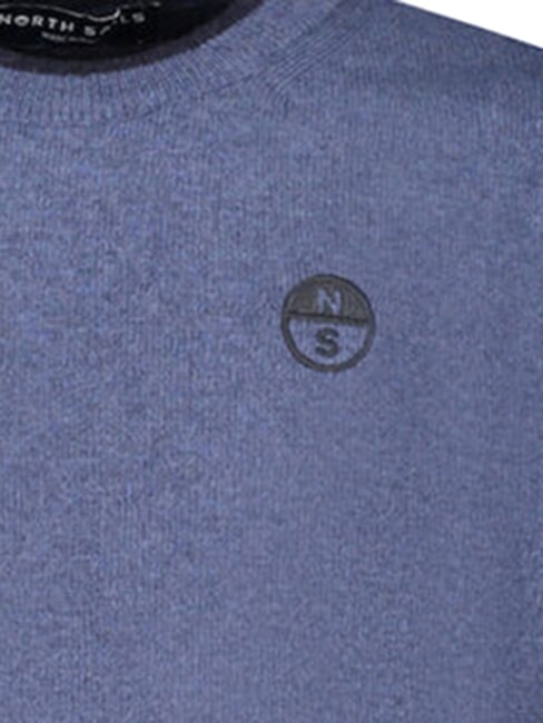 CORE Cashmere blend sweater China blue melange - Men's Sweaters