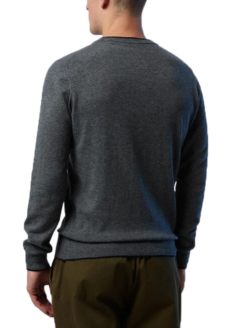 N|S Crew neck sweater medium gray melange - Men's Sweaters